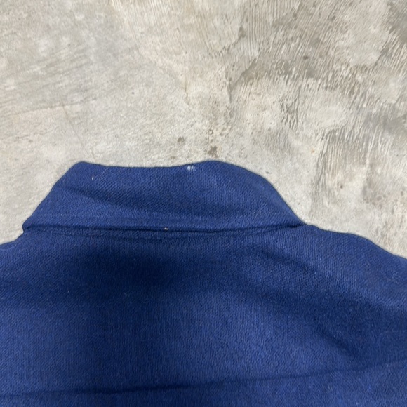 Navy blue wool button up shirt/jacket / size M - Picture 7 of 11